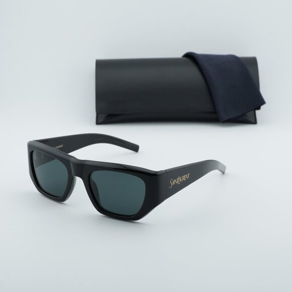 Saint Laurent SL740 005 Square Sunglasses - Black\\Grey main image 6